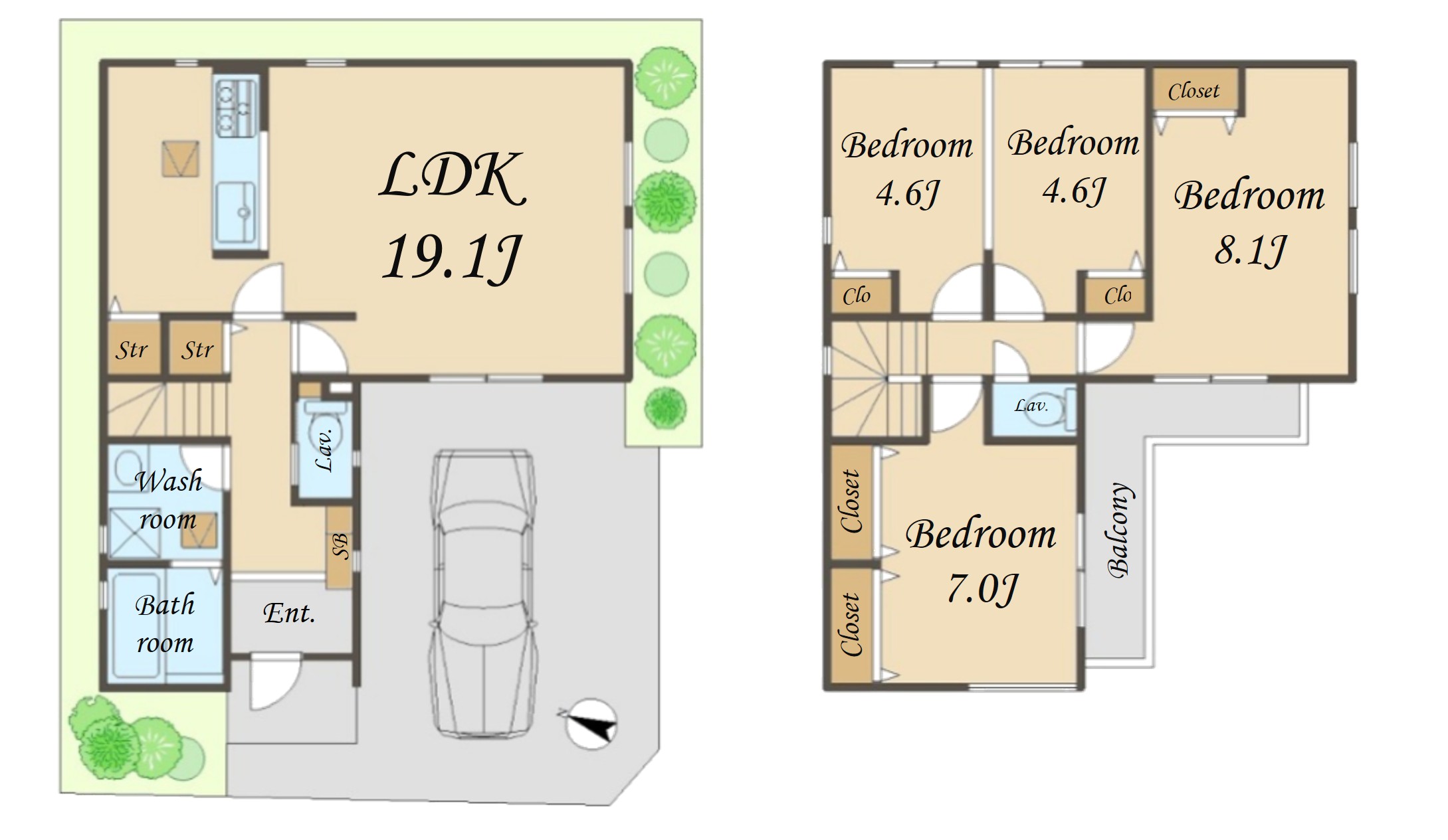 ■建物プラン例(間取り図)■建物予定価格2690万円■延床面積100.61㎡(約30.37坪)
